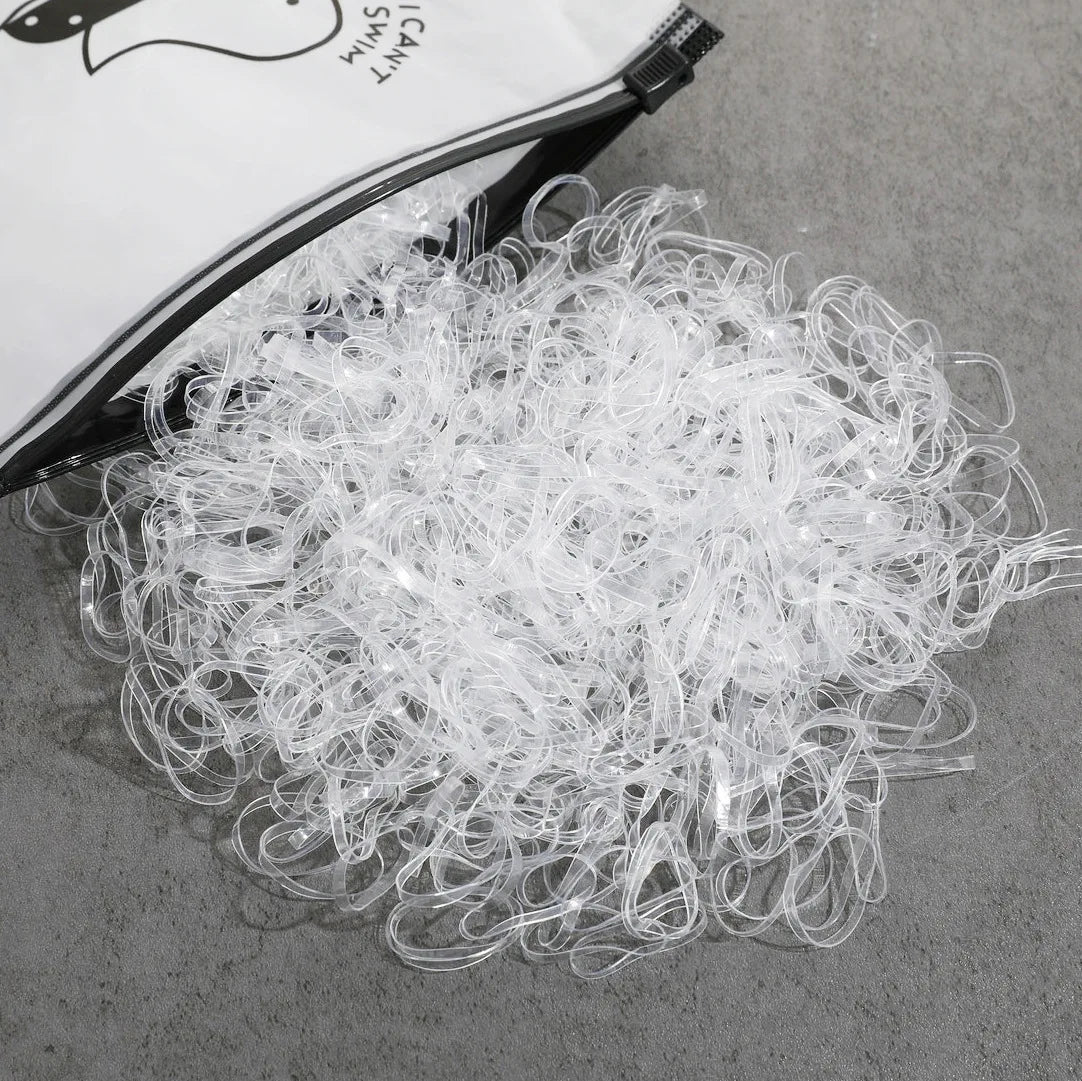 Fresh Simple Women's Hair Ties And Hair Accessories Set High Elasticity Cute Geometric Design Resin Hair Bands for African Eu....