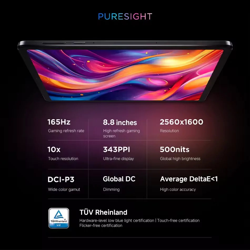 CN Version Lenovo LEGION Y700 2025 Gaming Tablet Game Mode Snapdragon 8 Gen 3 8.8" 165Hz Display 6550mAh Battery 68W Charging 13MP Camera.