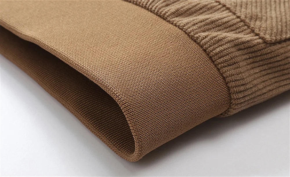 Winter New Arrival Corduroy Jacket Business Casual Windproof Thermal Fleece-Lined Thickened Collared Cotton Coat Fashionable.