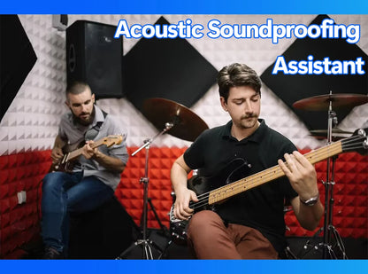 Sound Absorbing Wall Panel 6/12/24Pcs Acoustic Foam Self Adhesives Decor Studio Echo Canceling Treatment For Game Room Cinema