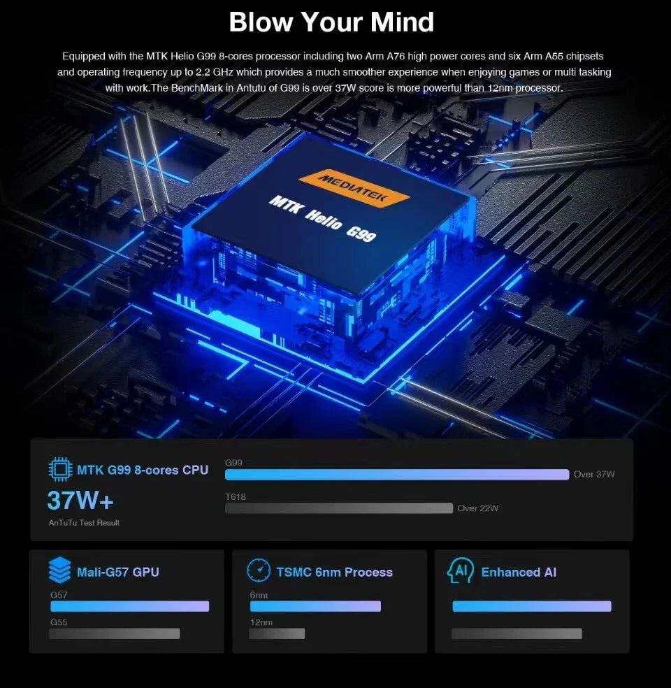 N-ONE NPad X1 Tablet PC 8GB RAM+128GB ROM 10.95'' 2000*1200 FHD IPS Android 13 4G LTE 8-Cores MTK G99 Fast Charging WIFI BT5.1.