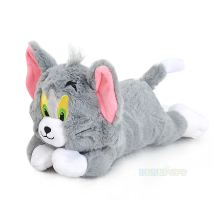 Original Delux Tom and Jerry Plush Toy Long Plush Cartoon Anime Movie Plushies Stuffed Animals Doll Toys for Kids Birthday Gifts.