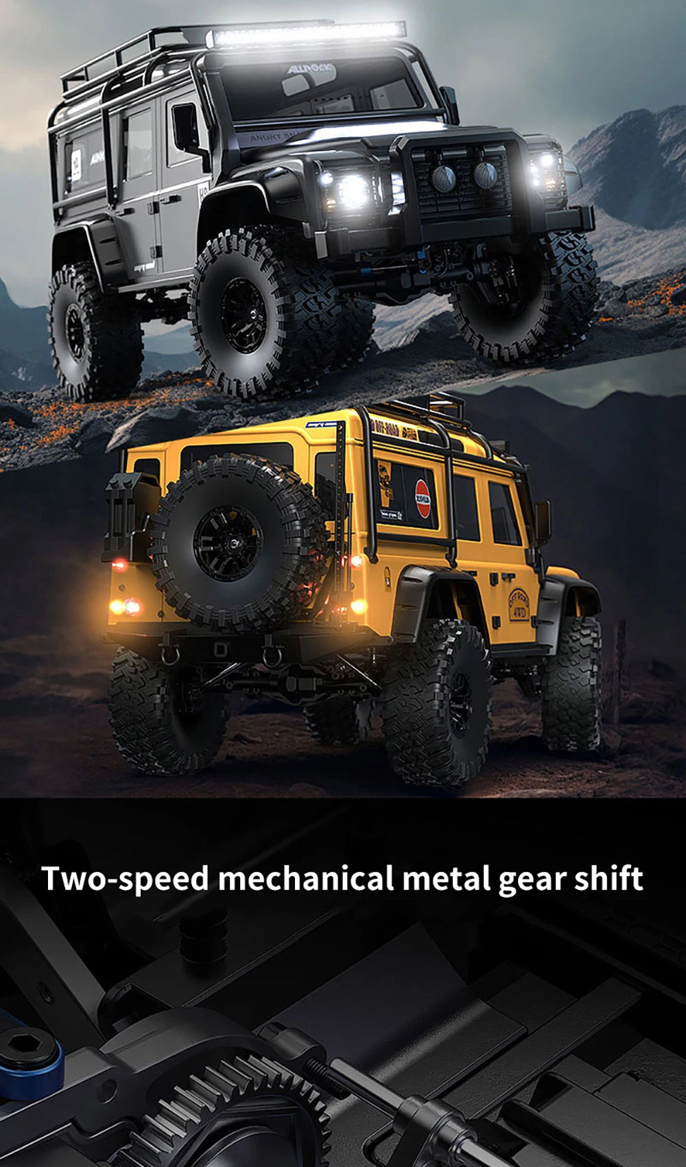 MJX in stock 1:8 Foc Westward H8h Defender Brushless 3s Off-road Differential Lock Remote Control Climbing Model Car Toy Gift.