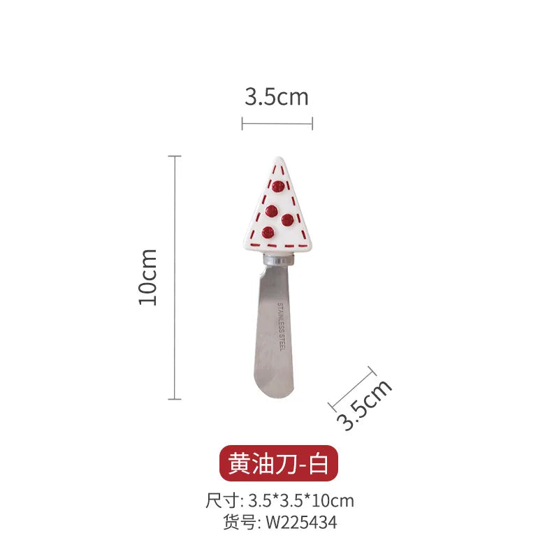 Nordic Stitching Santa Claus Dishes Plates Tableware Set Embossed Sealed Jar Seasoning Jar Western Ceramic Flat Plate Cup