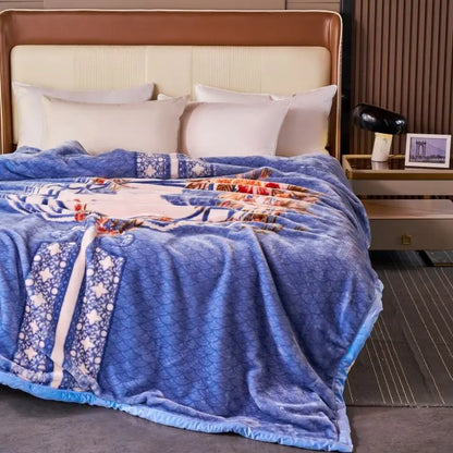Winter Raschel Blankets Thickened Soft Comfortable and Fluffy Plush Quilt Home Multifunctional Single Person Double Warm Blanket