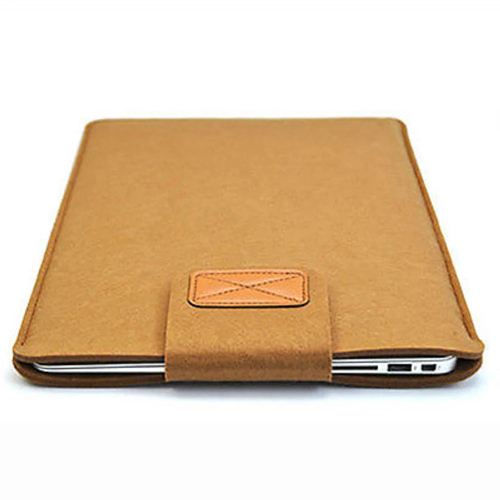 Felt Sleeve Slim Tablet Case Cover Bag for MacBooks Air Pro 11 13 15 Inch Solid Color Tablet Storage Bag.
