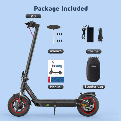 iScooter i10 Foldable Adult Electric Scooter E-Scooter 40 KM/H Electric Kick Scooter 650W Skateboards 36V 15Ah Kickboard.
