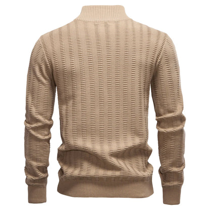 AIOPESON Luxury Striped Pullover Men Old Money Style Cotton Knitwear Thick Warm Crew Neck Winter Social Sweater Male.
