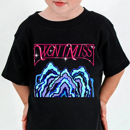 Huntrix Kpop Demon Hunters T-Shirt for Boys Girls Cotton Fans Gift Summer Crew Neck Short Sleeve Tees Fashion Kids T-shirt.
