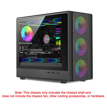 Power Train N1 MATX ITX Case Glass Side Transparent Host Shell Desktop Computer 360 Water-Cooled Mesh ventilation PC Casings.
