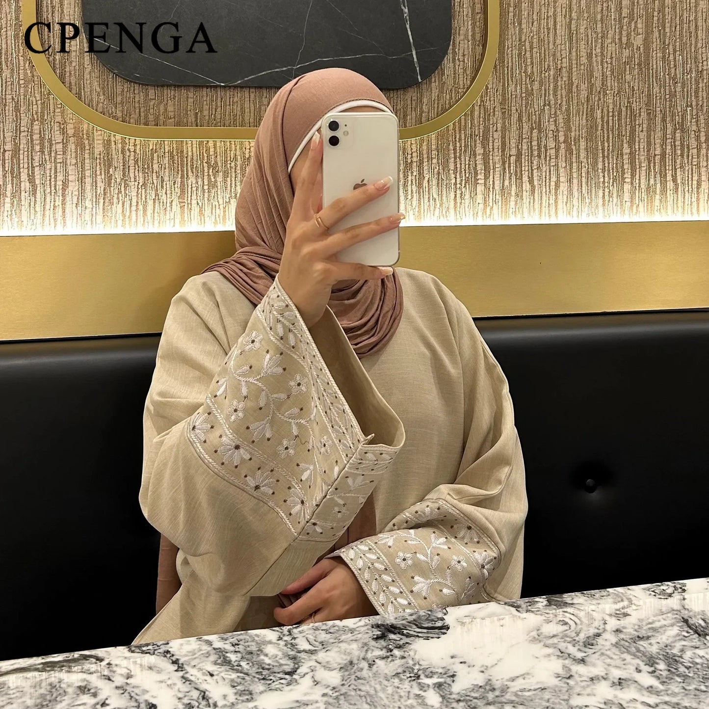 Modest Embroidered Kimono Dubai Abaya Middle East Türkiye Elegant Dress Eid Ramadan Kebaya Abayas F Women Caftan Marocain Femme.