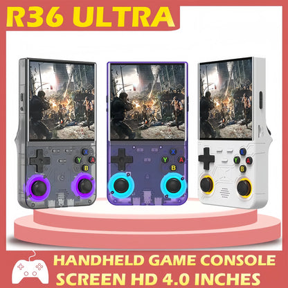 R36 Ultra Handheld Game Player WIFI 4 Inch IPS Screen Open Source Retro Video 64G 128G Memory up to 20000+ Games R36Ultra.