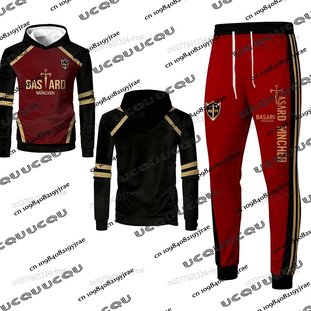 Anime Blue Lock MICHAEL KAISER Tracksuit Sets For Men Hoodies+Long Pants Suits Autumn Winter Casual Sets For Men Christmas Suits.