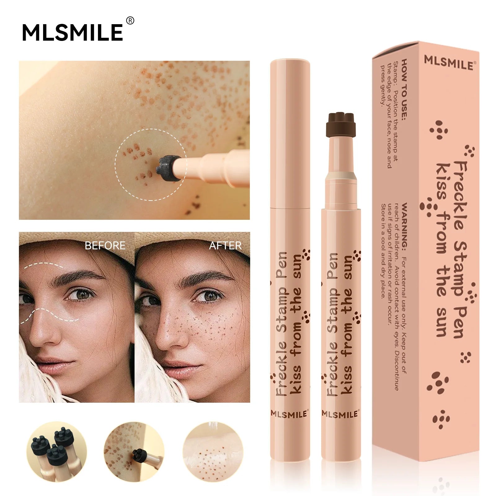 Natural Freckle Pen Waterproof Simulation Fake Spot Makeup Tool Lasting Waterproof Face Dot Spot Pen Eyeliner Korean Cosmetics.