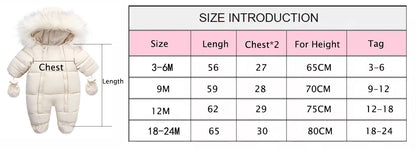 AYNIGIELL 2024 Winter Neugeborenen Verdickung Overall Integrierte Wolle Mit Kapuze Unten Strampler Baby Jungen und Mädchen Warme Schneefeste Overalls