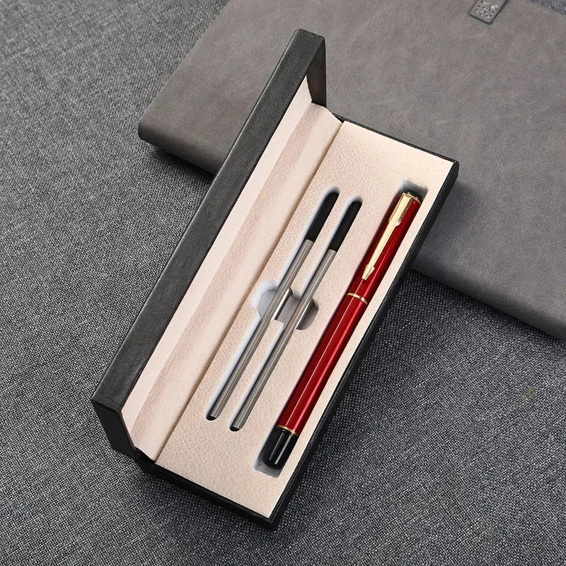 Geschenkbox-Set, Geschäftswerbung, neutraler Stift, individuelles Logo, Büro, Metall, Unterschriftenstift, Studenten-Briefpapier, Großhandel, gravierter Name
