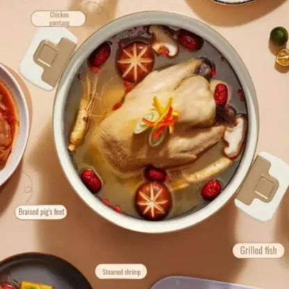 Micro Pressure Cooker Household Large Capacity cooking Pot with Double Ear Non-stick Multi-function Soup Pot Pressure Cooking.