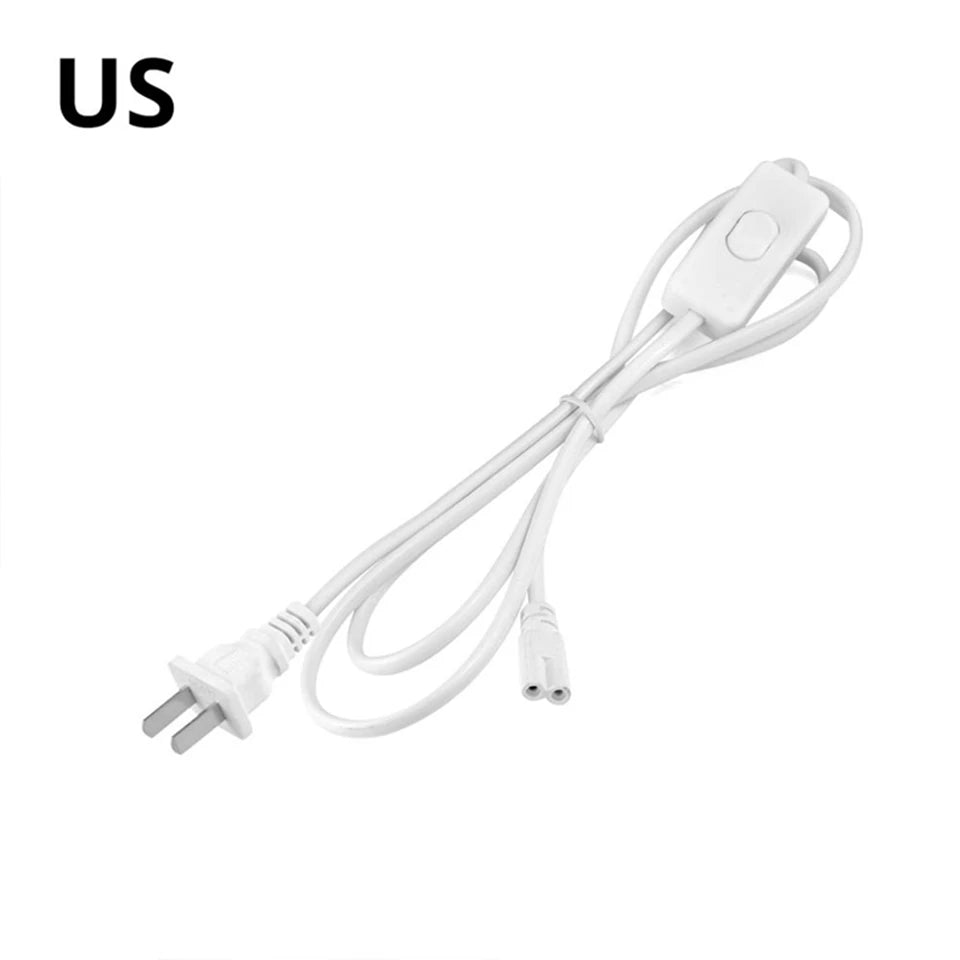 Energy Saving T5/T8 15W/25W LED Tube AC220V Fluorescent Tube Bulb for Shop Exhibition Halls Lighting,EU US Plug Connect Wire.