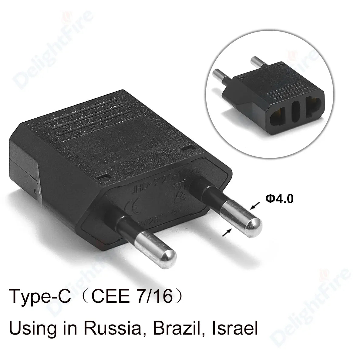 US-Elektrostecker-Adapter, europäisch, EU auf US, Amerika, China, CN, Kanada, CA, Reiseadapter, 2-poliger Stecker, Typ A, Konverter, Netzteil