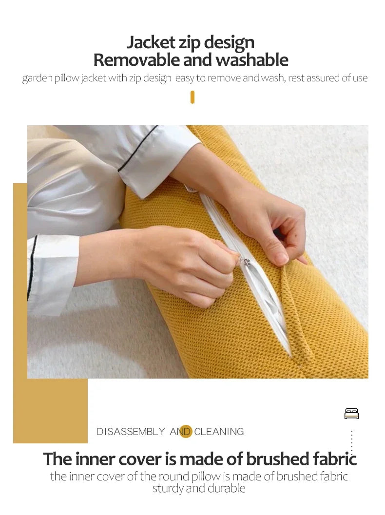 Body Pillow Pregnancy Pillows Chin Lumbar and Leg Support Stomach and Back Sleepers Adjustable Bendable Roll Pillow for Sleeping.