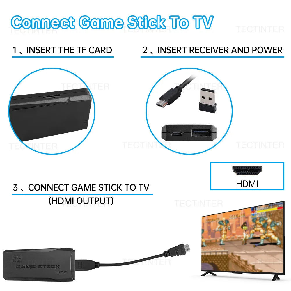 M8 4K Video Game Console Built-in 20000 Games Wireless Controller Gamepad Retro Handheld Game Player For PS1 Dropshipping.