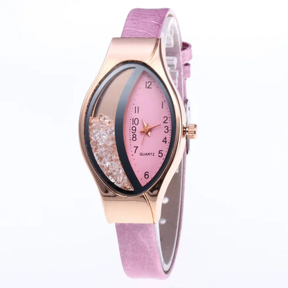 Fashion Women Watch Luxury Brand Ladies Clock Watches Pu Leather Wristwatch Women Watch Gift Montre Femme Relogios Feminino.
