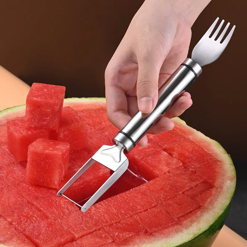 Stainless Steel Windmill Watermelon Cutter Artifact Salad Fruit Slicer Cutter Tool Watermelon Digger Kitchen Accessories Gadgets.