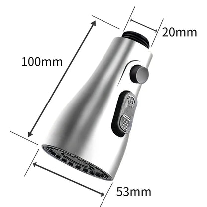 Universal Kitchen Pull Out Faucet Sprayer Nozzle 3 In 1 Durable Water Saving Shower Spray Head Kitchen Sink Shower Spray Head