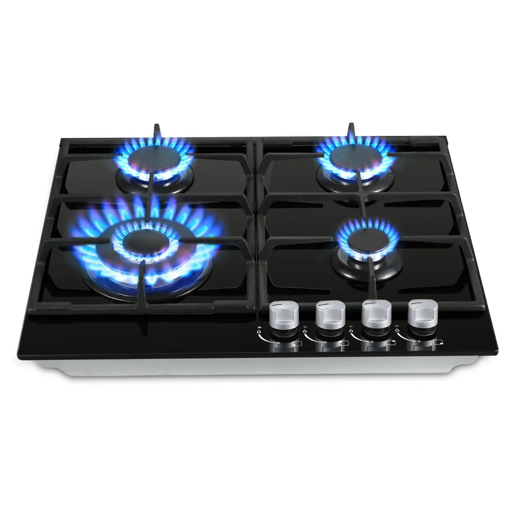 TopStrong 4-Burner Glass Ceramic Built-in Hob Natural Gas Propane Gas Hob.