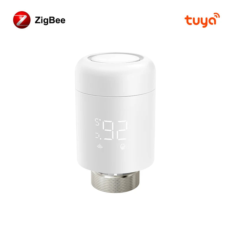AVATTO 1~6PCS Tuya ZigBee TRV Radiator Actuator Valve,Smart Thermostat Temperature Controller Works With Alexa,Google Home,Alice