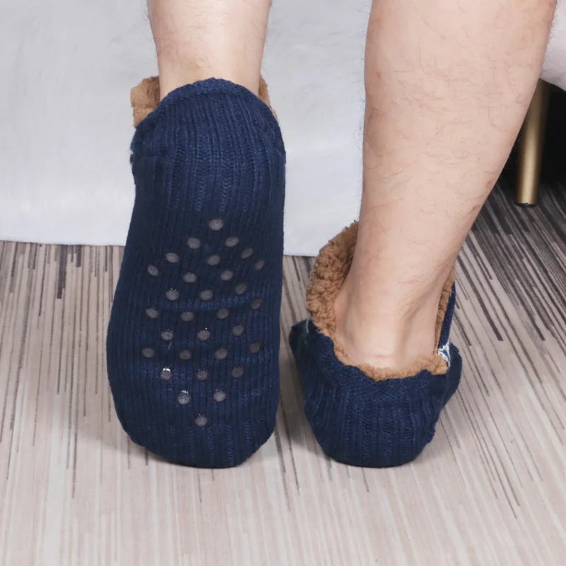 Super Warm Winter Non-slip Floor Socks Women Men Snow Socks Sleep Carpet Socks Slippers Socks Women Velvet Boot Unsiex Home Wear.