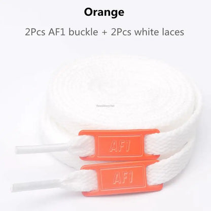 Original AF1 Schnürsenkel-Kombination, weiße flache Schnürsenkel und Schuhdekoration, Anzug, Sneaker, Schnürsenkel, Air Force One, Schuhzubehör | H&D Shop