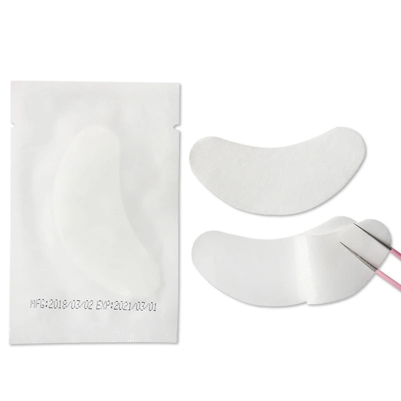 50pairs Eye Patches Under Eye Pads Paper Gel Lash Pad Eye Sticker Tips Wraps Hydrogel Eyelash Extension Patch Makeup Tool.