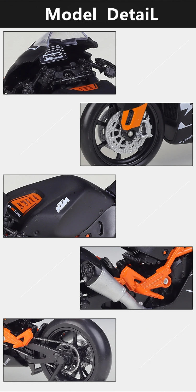 Welly 1:12 KTM RC 8C Alloy Road Racing Motorcycle Model Diecast Metal Street Sports Cross-country Motorcycle Model Children Gift.