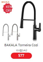 BAKALA Luxury  Mirror Matte  Black White Bathroom Faucet Basin Sink Tap Wall Mounted Square Brass Mixer LT-320BR