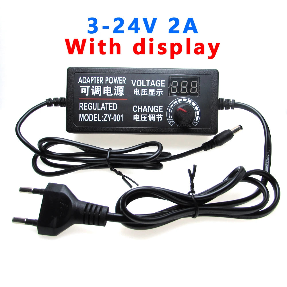 AC DC Adjustable Power Supply 3V 5V 6V 9V 12V 15V 18V 24V 1A 2A 5A AC/DC Switching Power Supply Adapter 220V To 12V 24V 12 24 V