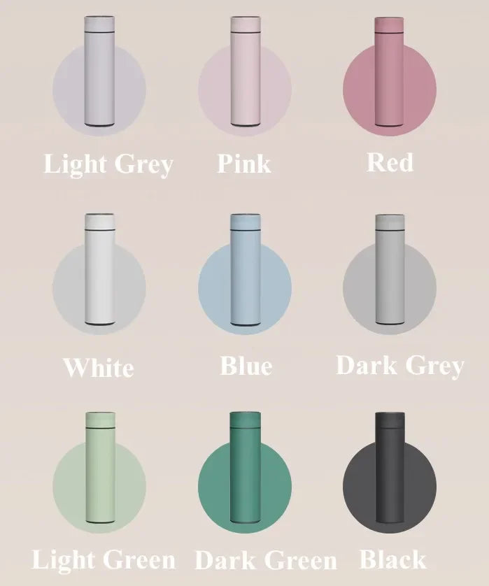 500ML Temperature Display Thermos Cup Stainless Steel Divided Thermos Bottle Outdoor Vacuum Insulated Cup Father's Day Gift.