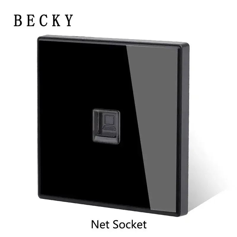 Glasscheibe Wand schalter LED europäische 16a Steckdose Retro Kippschalter eu uk Standard 2-Wege-Buchse 1-4gang USB Home Dekoration