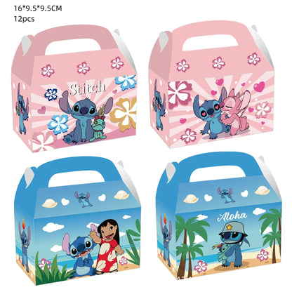 Niedliche Cartoon-Lilo und Stitch-Luftballons, alles Gute zum Geburtstag, Party, Babyparty, Dekorationen, Kindergeschenke, Einweggeschirr