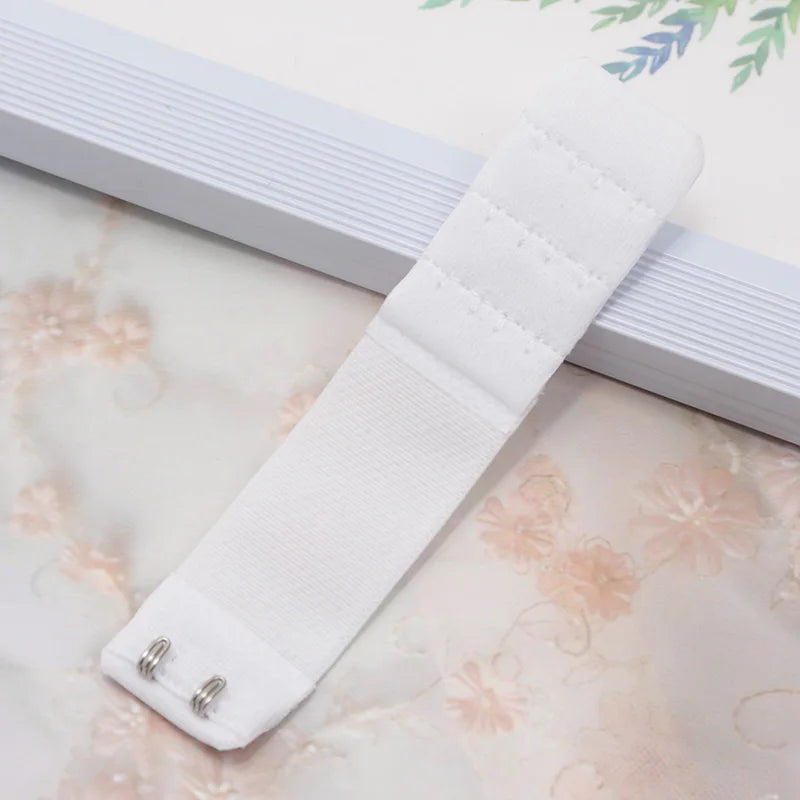 3pcs 2 Hook Bra Extension Strap Extenders for Women Adjustable Belt Buckle Nylon Elastic Bra Extension Strap Hook Clip Expander.
