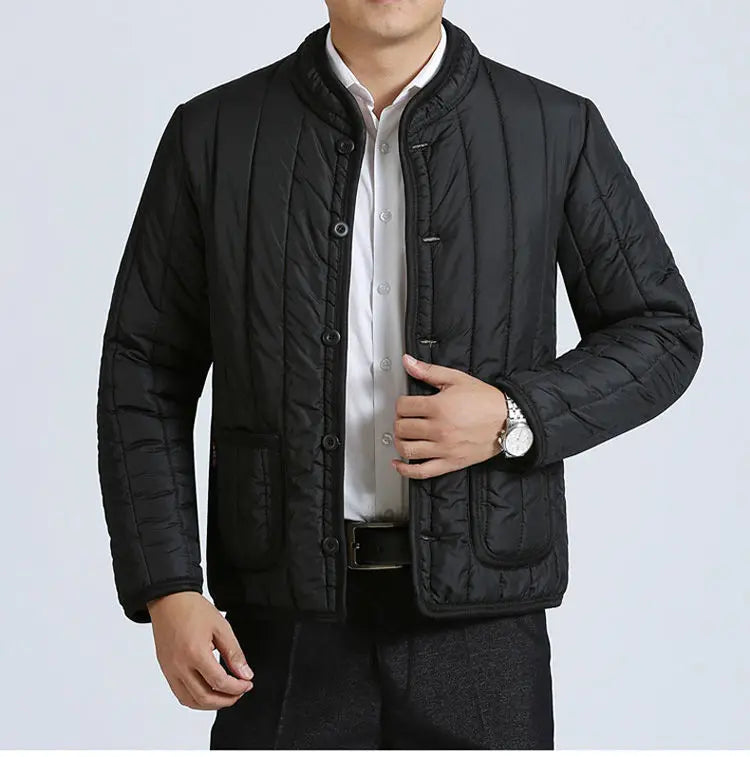 Short Velvet Thickened Labor-insured Cotton Jacket for Men's Winter Top Coat.
