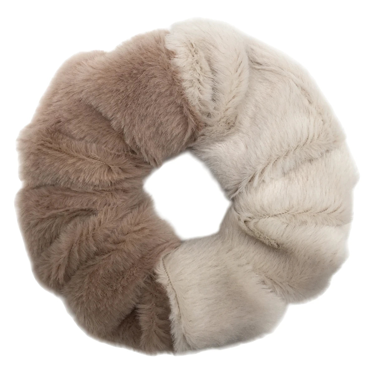 6pc Hair Scrunchies Furry Elastic Band Women Girl Ponytail Holder Rubber Ties Accessories Plush Faux Fur Soft Chiffon Headband