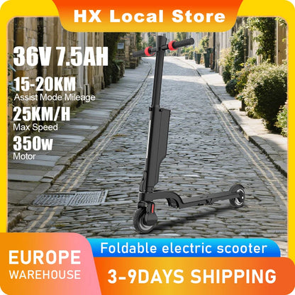 HX X6 electric scooter EScooter 350W 25KM/H Electric scooters Foldable Electric Kick Scooters 5.5 Inch APP Smart adult e scooter.