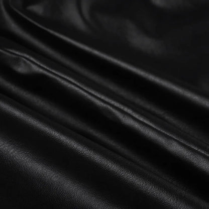 AltGoth Harajuku Streetwear Pu Leder Jacke Mall Gothic Cyber Punk Rollkragen Crop Mäntel Hipster Dark Grunge Rave Outfit Femme