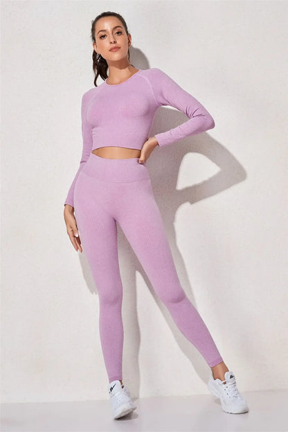 Women's Three-Piece Sportswear Set Yoga Fitness Leisure Sports Bra Pants Set Comfortable Breathable Gym Workout Outfit