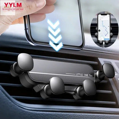Gravity Car Phone Holder Air Vent Mount Cell Phone Holder in Car Mobile Support For iPhone 13 12 Xiaomi Universal GPS Stand.