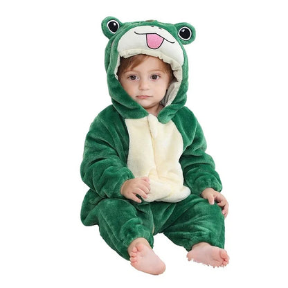 MICHLEY Winter Baby Strampler Mit Kapuze Flanell Cosplay Kleinkind Infant Kleidung Insgesamt Bodys Overall Kostüm Für Kinder Mädchen Junge.