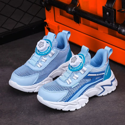 New Children Sports Shoes Boy Sneaker Black Mesh Summer Breathable Kids Casual Shoes Boy Running Tennis Running Sneaker.