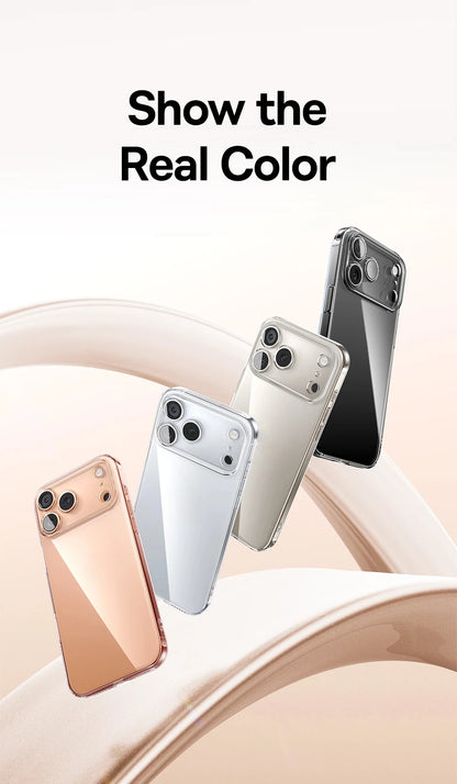 Baseus Clear TPU Case for iPhone 17 16 15 14 13 12 11 Pro Max Plus Air Soft Transparent Phone Cover Soft Thin Protective Case.