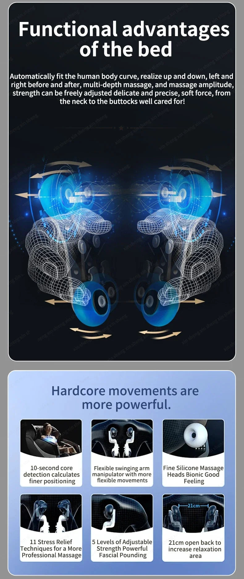 XinSheng Professionelle Elektrische Massage Bett Kopf SPA Salon Massage Tisch Haar Waschen Begasung Betten Friseur Smart Möbel